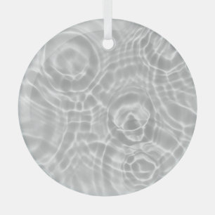 Clear Water Surface Abstract Texture Glass Tree Decoration
