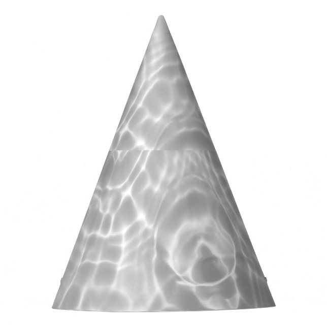 Clear Water Surface Abstract Texture Party Hat (Front)