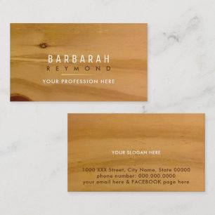 clear wood texture design for any professional business card