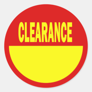 Clearance Retail Stickers