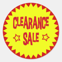 CLEARANCE SALE RETAIL BADGE