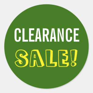 "CLEARANCE SALE!" Round Sticker
