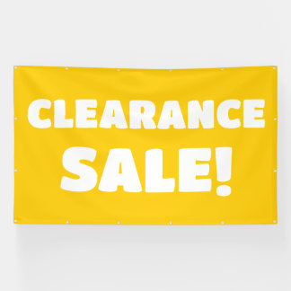 Clearance Sale! Yellow Banner