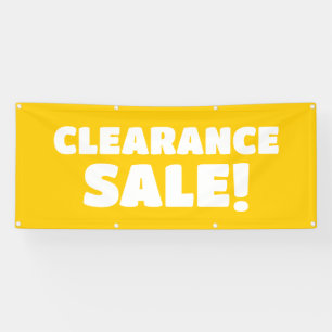 Clearance Sale! Yellow Banner