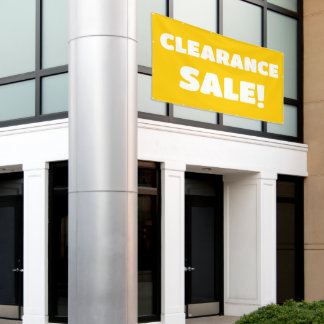 Clearance Sale! Yellow Banner