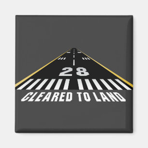 Cleared To Land Runway Magnet