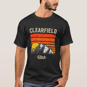 Clearfield Utah Retro Vintage City State Usa T-Shirt