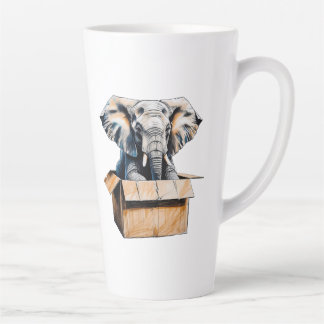 Clearly Not Made for Minimalism – Funny Elephant Latte Mug