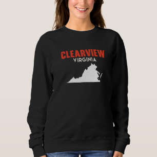 Clearview Washington USA State America Travel Wash Sweatshirt