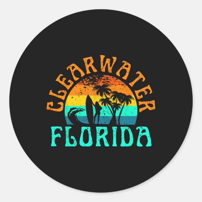 Clearwater Beach  Classic Round Sticker (Front)