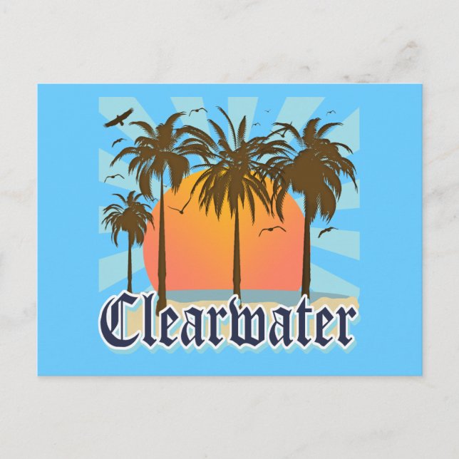 Clearwater Beach Florida FLA Postcard (Front)