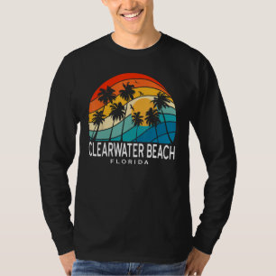 Clearwater Beach Florida Palm Tree Tropical Beach  T-Shirt