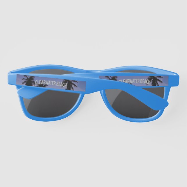 Clearwater Beach Florida Plastic Sunglasses (Back)