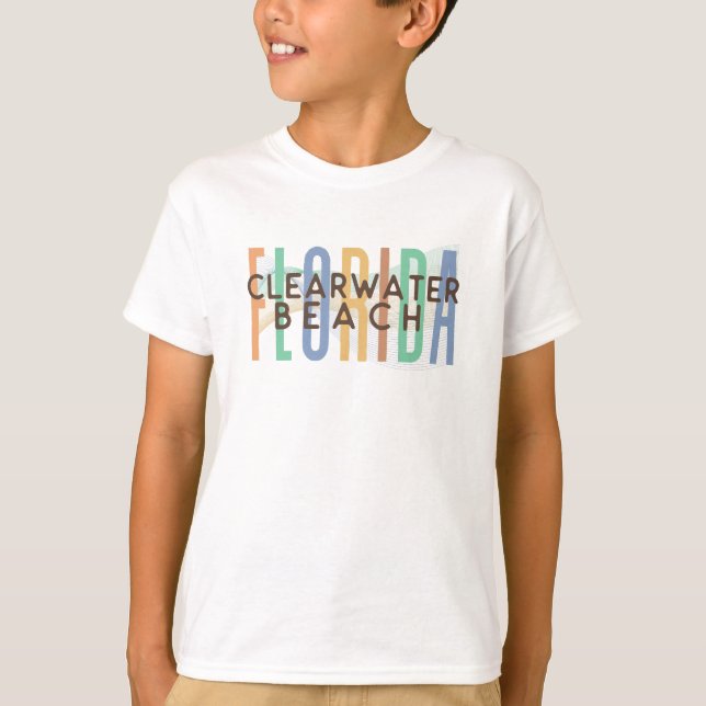 Clearwater Beach Florida (Sand Waves) T-Shirt (Front)