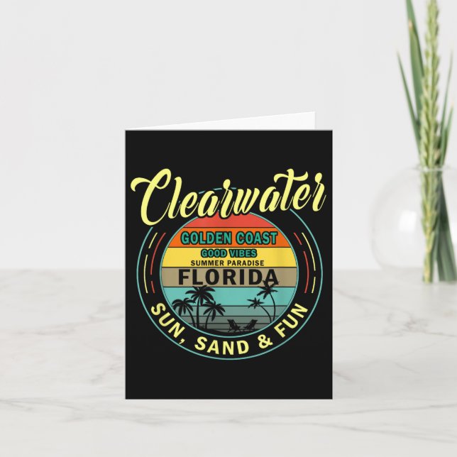 Clearwater Beach Florida - Summer Clearwater Beach Card (Front)