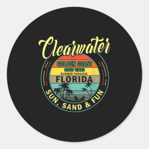 Clearwater Beach Florida - Summer Clearwater Beach Classic Round Sticker