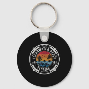 Clearwater Beach Florida Summer Vacation Vintage S Key Ring
