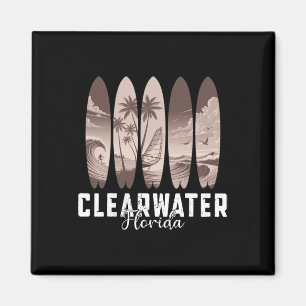 Clearwater Beach Florida Surfboard Men Women Surfi Magnet