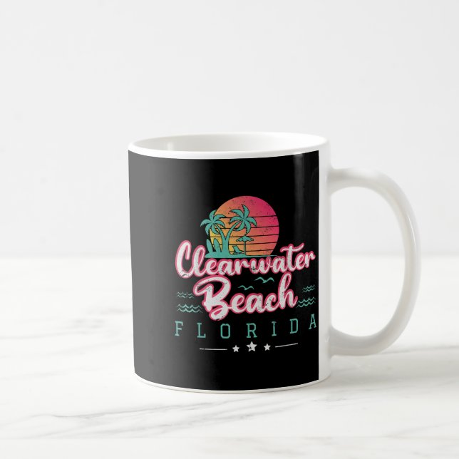 Clearwater Beach Florida Tropical Sunset Summer Coffee Mug (Right)