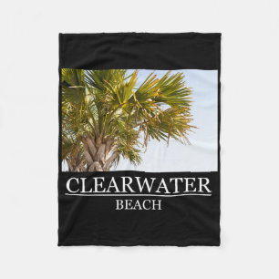 Clearwater Beach Florida Vacation Souvenir For Men Fleece Blanket
