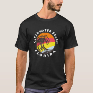 Clearwater Beach Florida Vacation Souvenir Ocean W T-Shirt