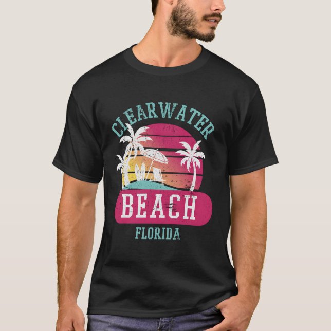 Clearwater Beach Original Florida Beaches T-Shirt (Front)