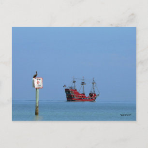 Clearwater Beach Pirate Cruise Postcard