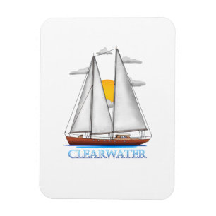 Clearwater Coastal Nautical Sailing Sailor Magnet