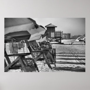 Clearwater Fl beach chairs Poster