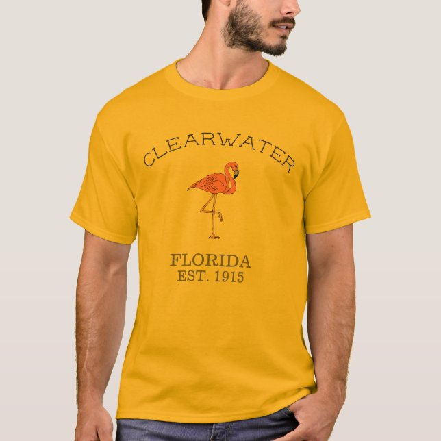 Clearwater Florida, Flamingo T-Shirt (Front)