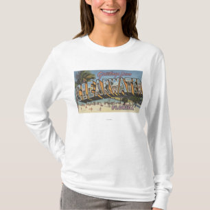 Clearwater, Florida - Large Letter Scenes 2 T-Shirt