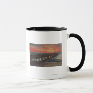 Clearwater, Florida - Sunset View of Fishing Pie Mug
