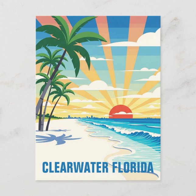 Clearwater Florida Travel Postcard (Front)