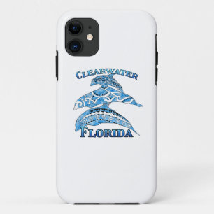 Clearwater Florida Vacation Tribal Dolphins Case-Mate iPhone Case