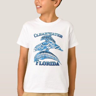 Clearwater Florida Vacation Tribal Dolphins T-Shirt