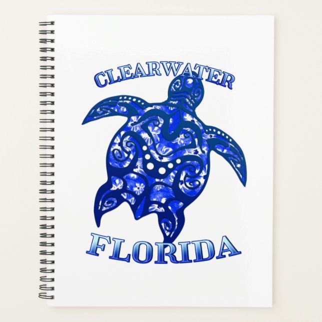 Clearwater Florida Vacation Tribal Turtle Planner (Front)