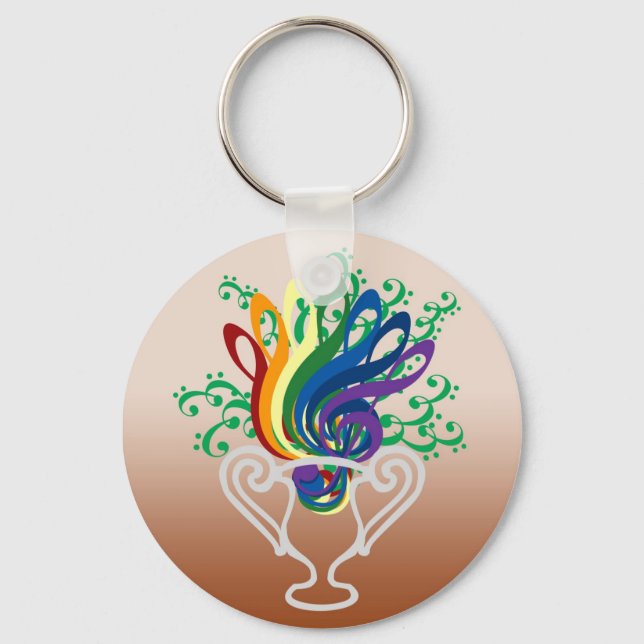 Clef Bouquet Key Ring (Front)
