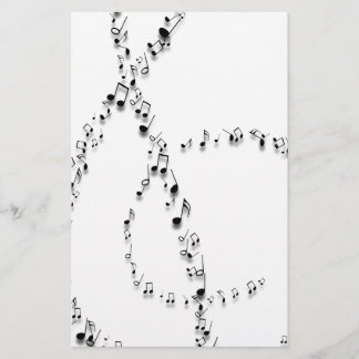Clef notes stationery