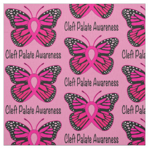 Cleft Palate Awareness with Butterfly Ribbon Fabric