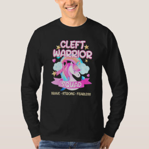 Cleft Palate Lip Warrior Squad Strong Awareness  1 T-Shirt