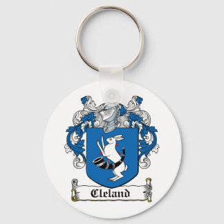 Cleland Family Crest Key Ring