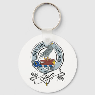 Clelland Clan Badge Key Ring