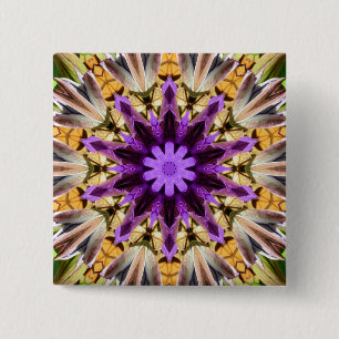 CLEMATIS 15 CM SQUARE BADGE