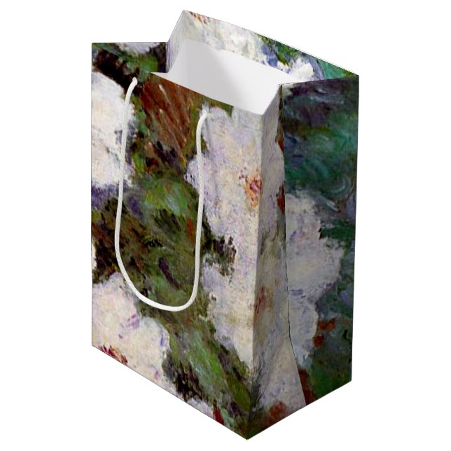 Clematis, 1887 painting by Claude Monet Medium Gift Bag (Front Angled)