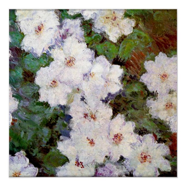 Clematis, 1887 painting by Claude Monet, Poster (Front)
