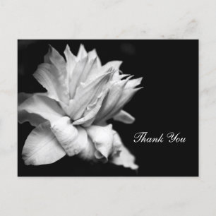 Clematis 1c Memorial Sympathy Thank You Postcard