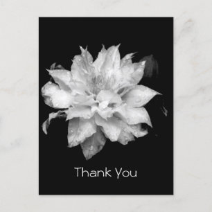 Clematis 3a Memorial Sympathy Thank You Postcard