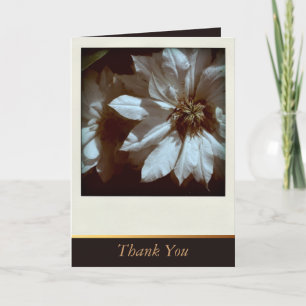 Clematis Floral Sympathy Thank You Cards