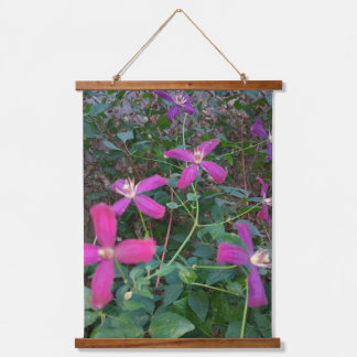 Clematis flower hanging tapestry