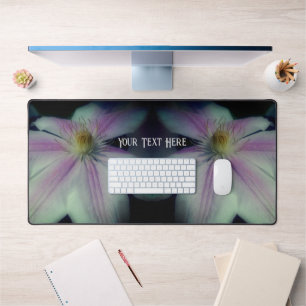 Clematis Flower Up Close Personalized Desk Mat